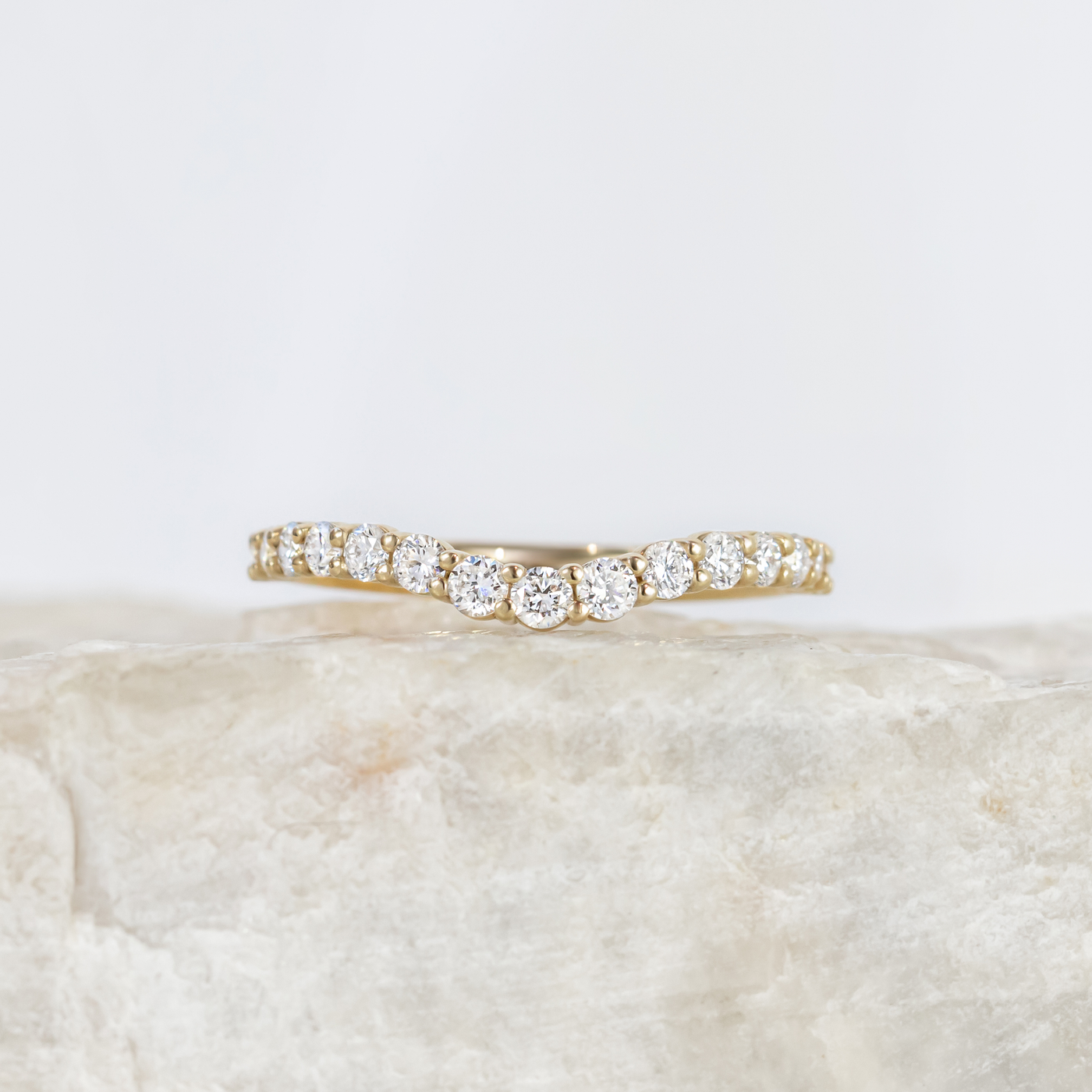 Brooke ~ Curve Wedding Band