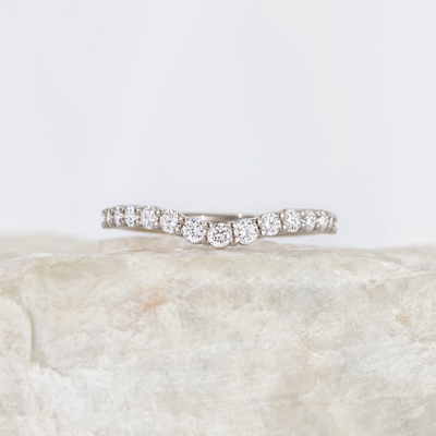 Brooke ~ Curve Wedding Band