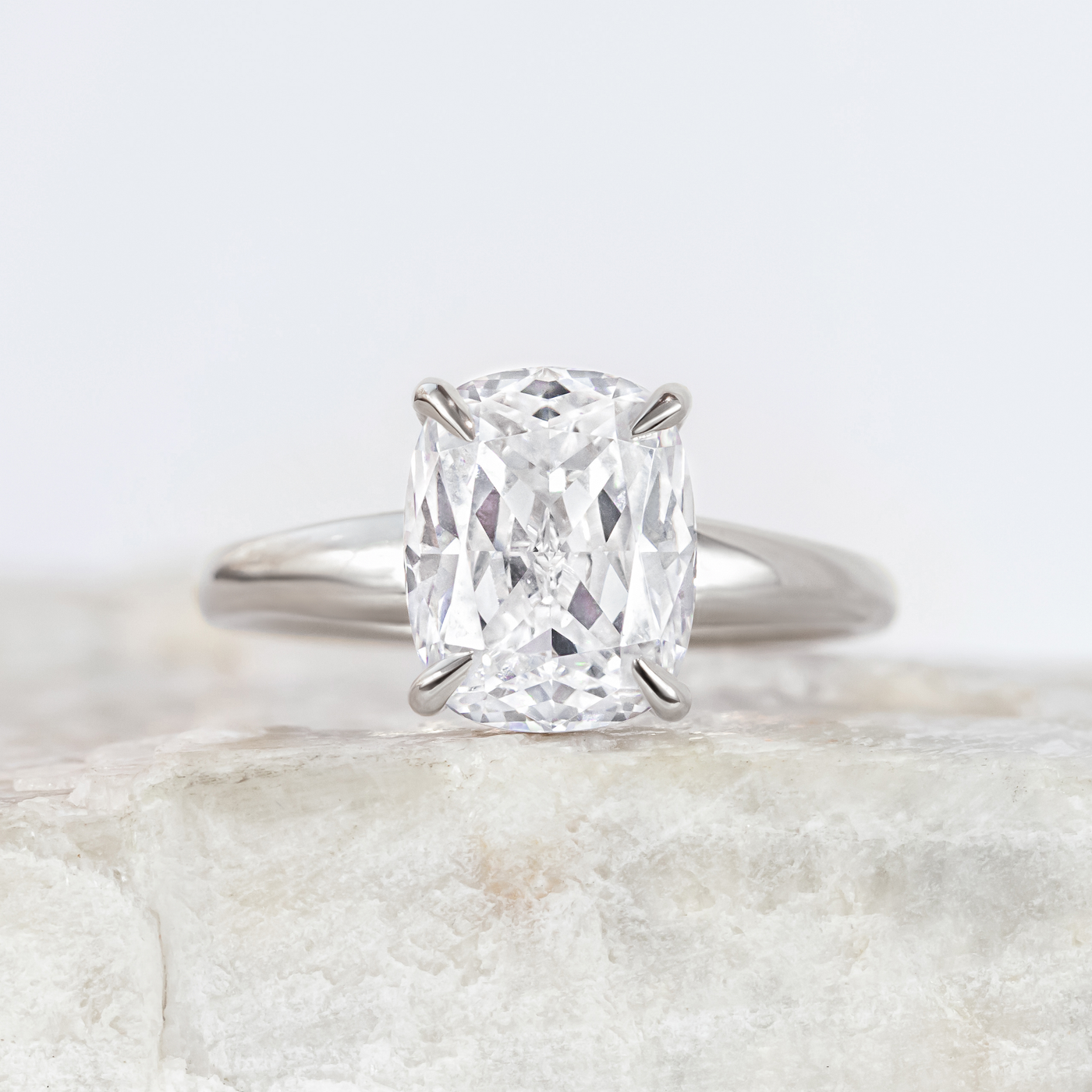 Carla ~ Tapering Solitaire Ring