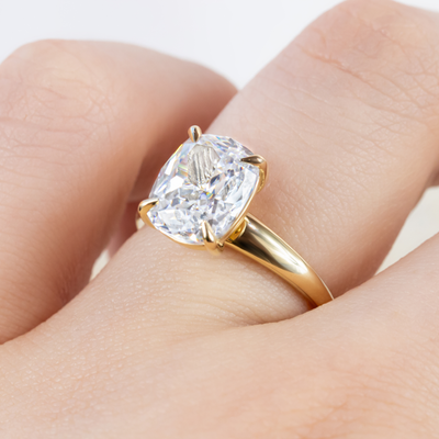 Carla ~ Tapering Solitaire Ring