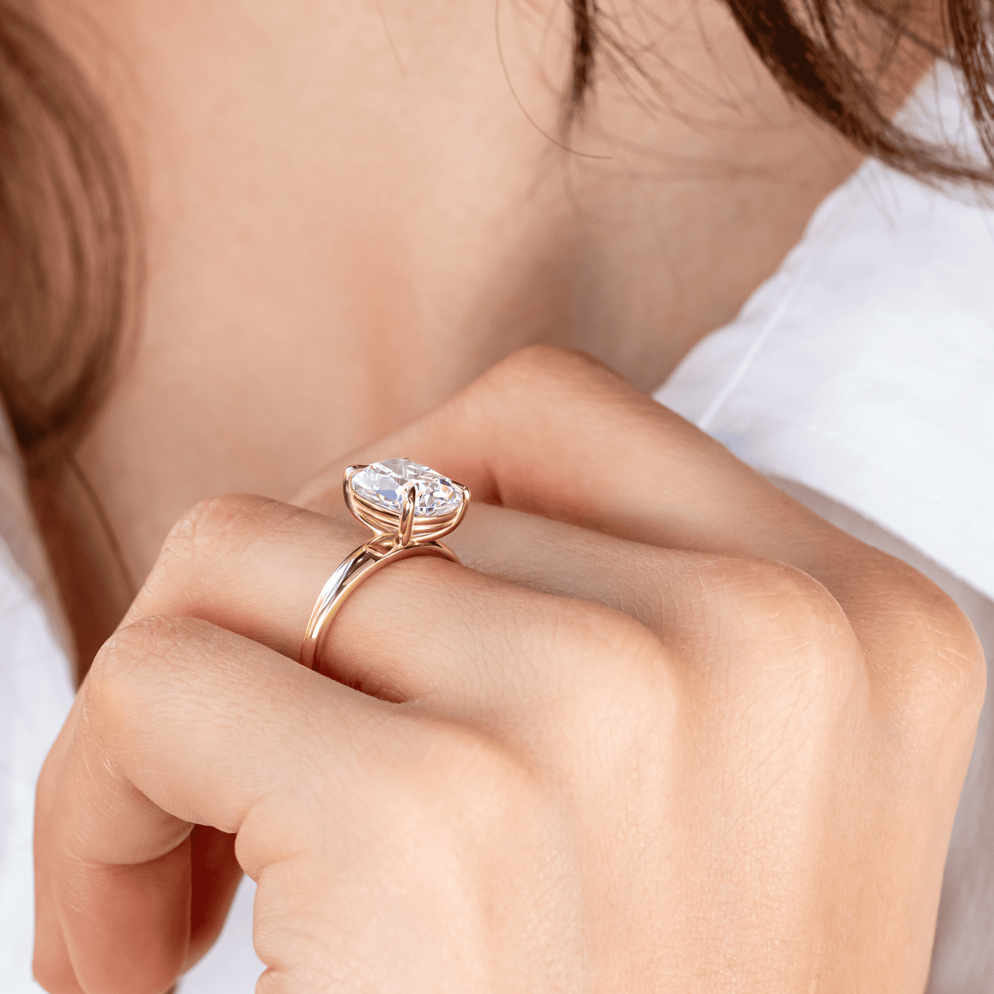 Carla ~ Tapering Solitaire Ring