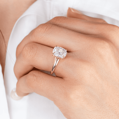 Carla ~ Tapering Solitaire Ring