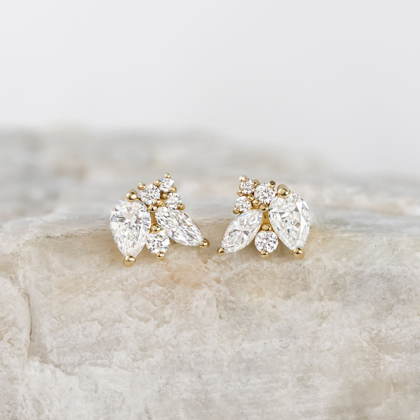 Bailey Cluster Diamond Earrings