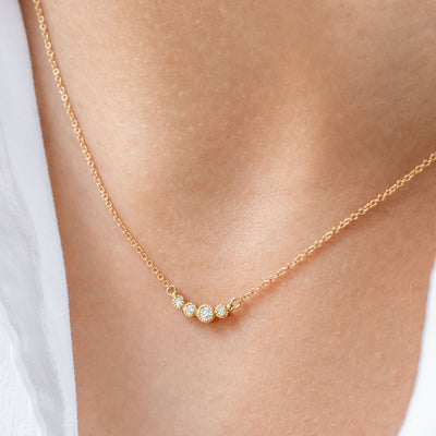 Caterpillar Diamond Necklace