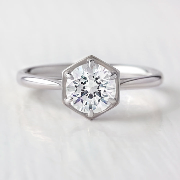 Loie Hexagon Engagement Ring | Laura Preshong – Laura-Preshong-Jewelry