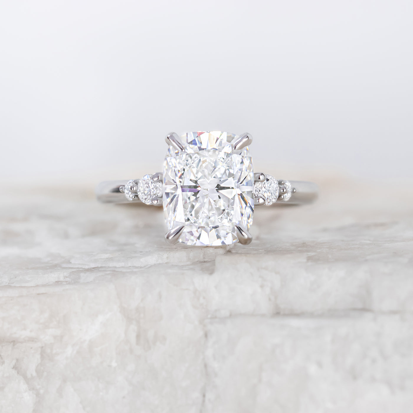 Elongated Cushion Cut Ring