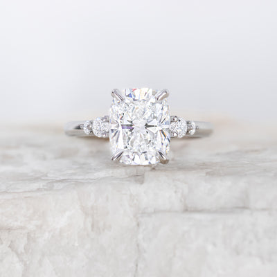 Elongated Cushion Cut Ring