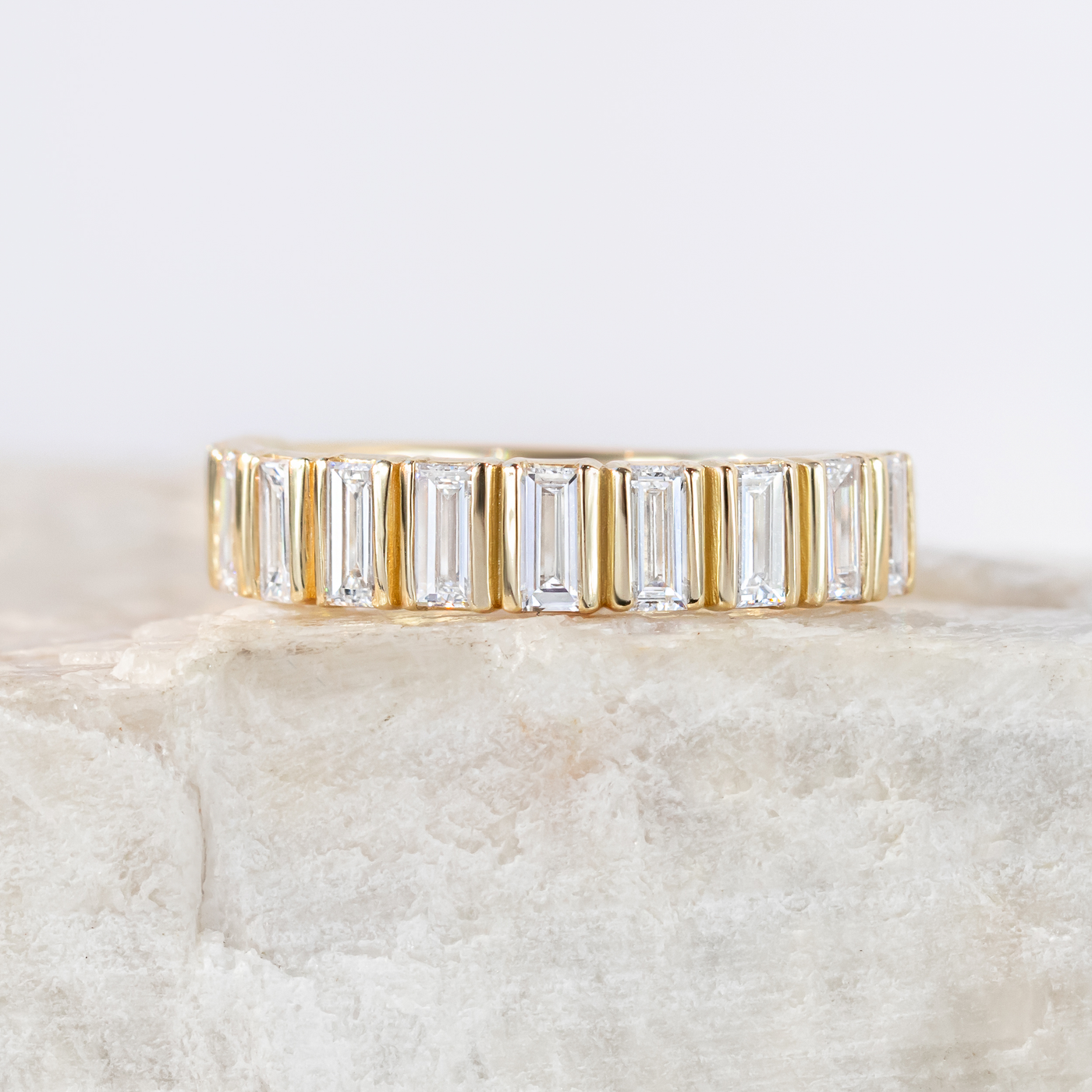 Esme ~ Diamond Baguette Band