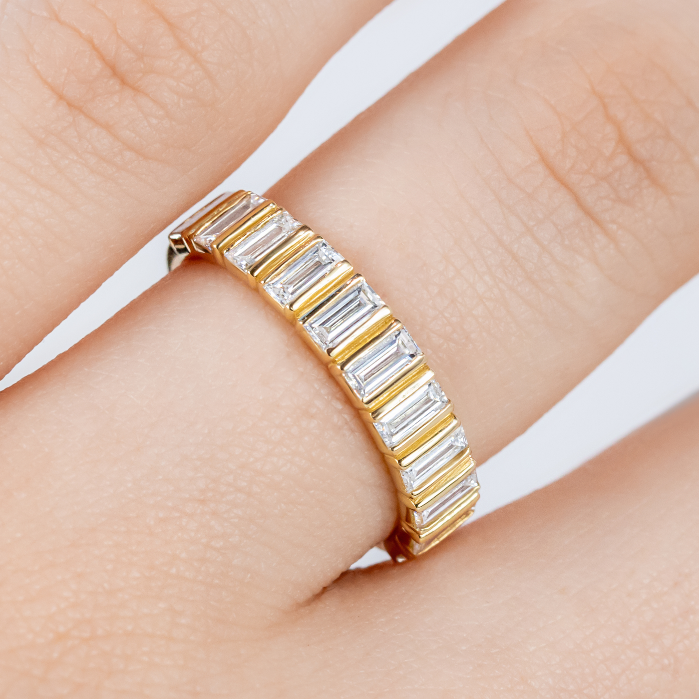 Esme ~ Diamond Baguette Band