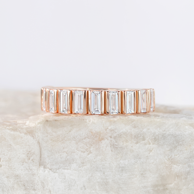 Esme ~ Diamond Baguette Band