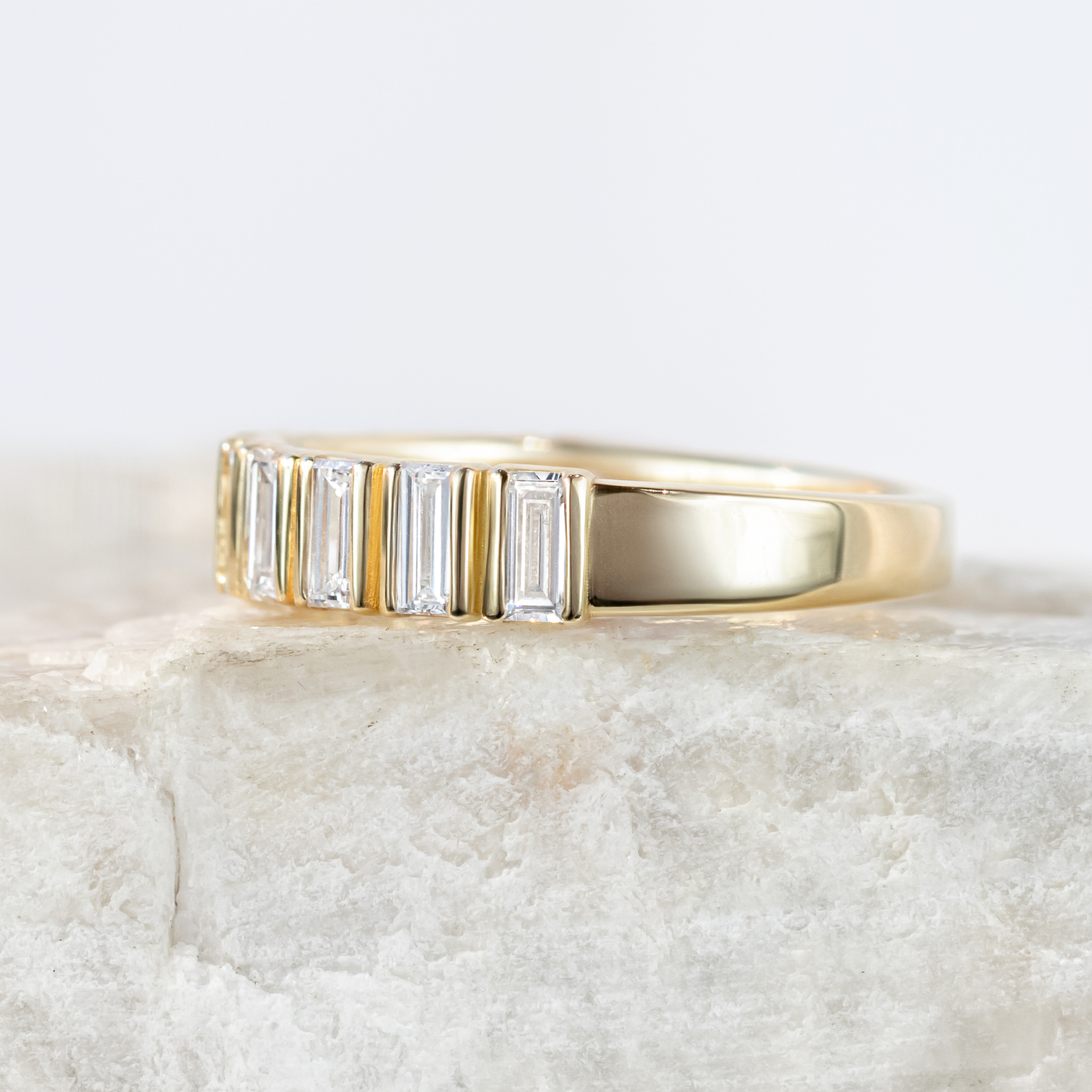 Esme ~ Diamond Baguette Band