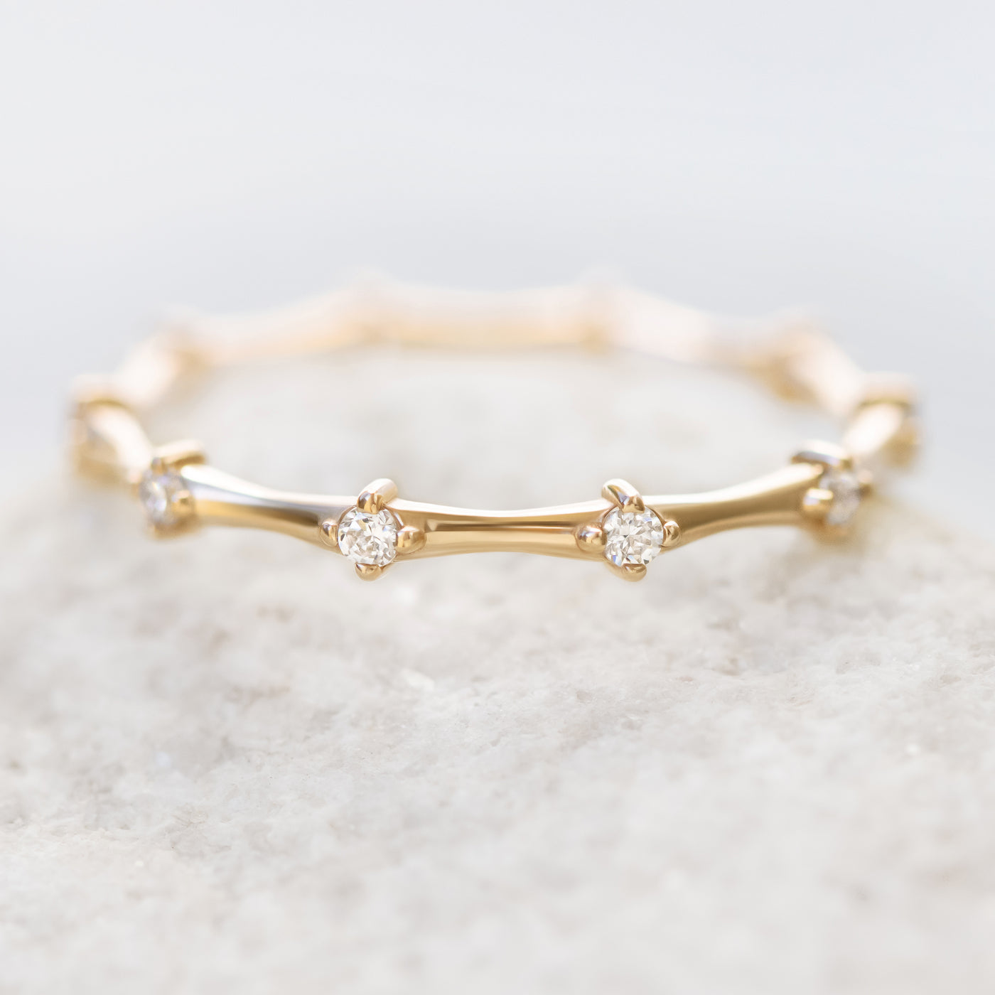 Yara ~ Diamond Petite Wedding Band