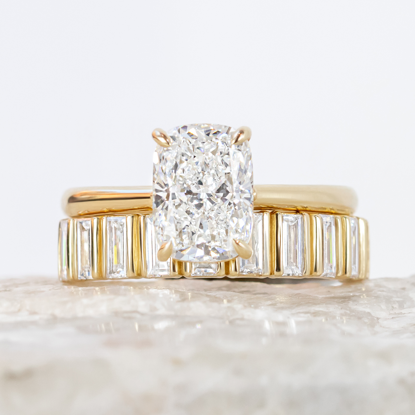 Esme ~ Diamond Baguette Band