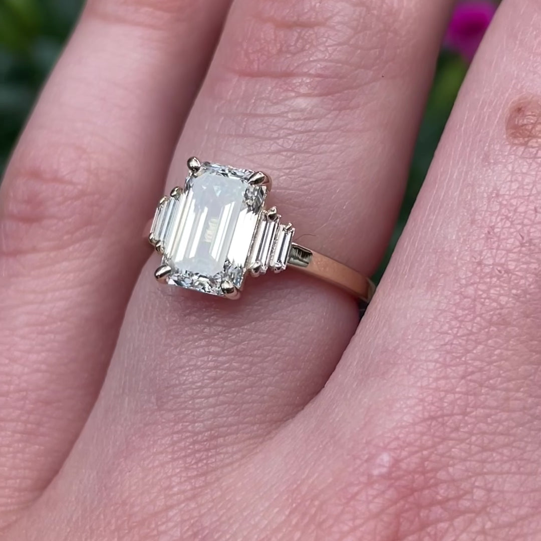 Kinsley ~ Emerald Cut Ring