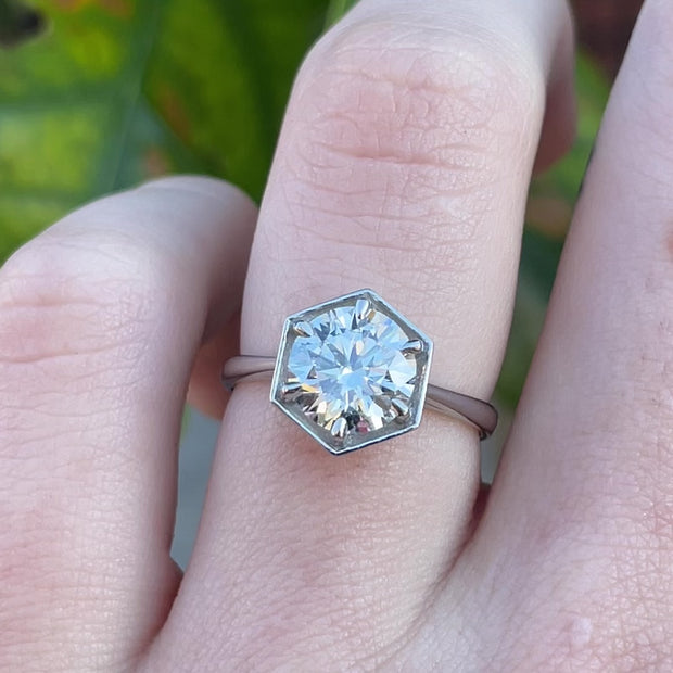 Loie Hexagon Engagement Ring | Laura Preshong – Laura-Preshong-Jewelry